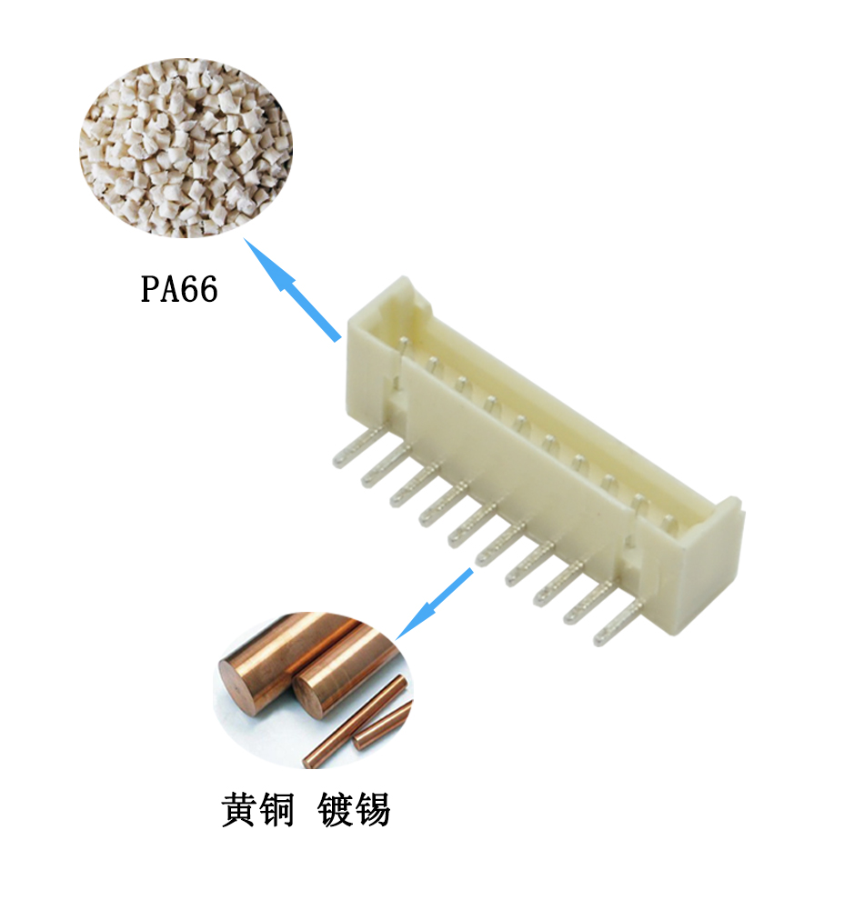 连接器接插件1.25MM-4AW弯针器连接端子插件后焊电子线束接插座,草莓视频成人APP污